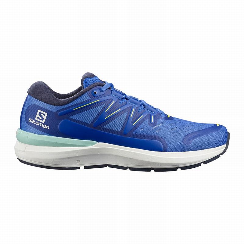 Chaussure Running Route Salomon Homme Bleu / Blanche - Salomon SONIC 4 CONFIDENCE - France (2415-WUO